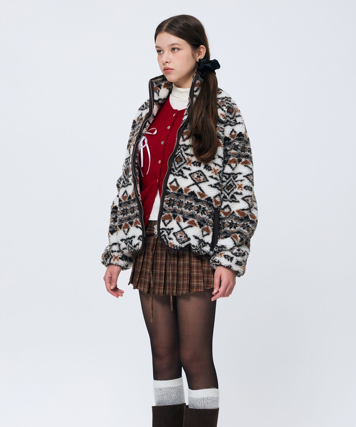 아리킴(ARIKIM) NORDEN FLEECE JACKET / BROWN