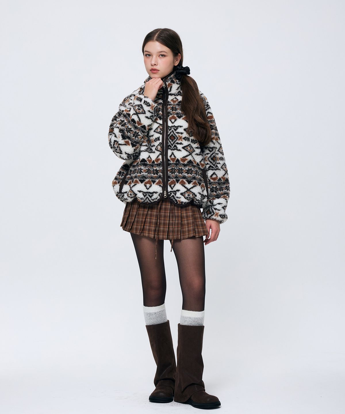 아리킴(ARIKIM) NORDEN FLEECE JACKET / BROWN
