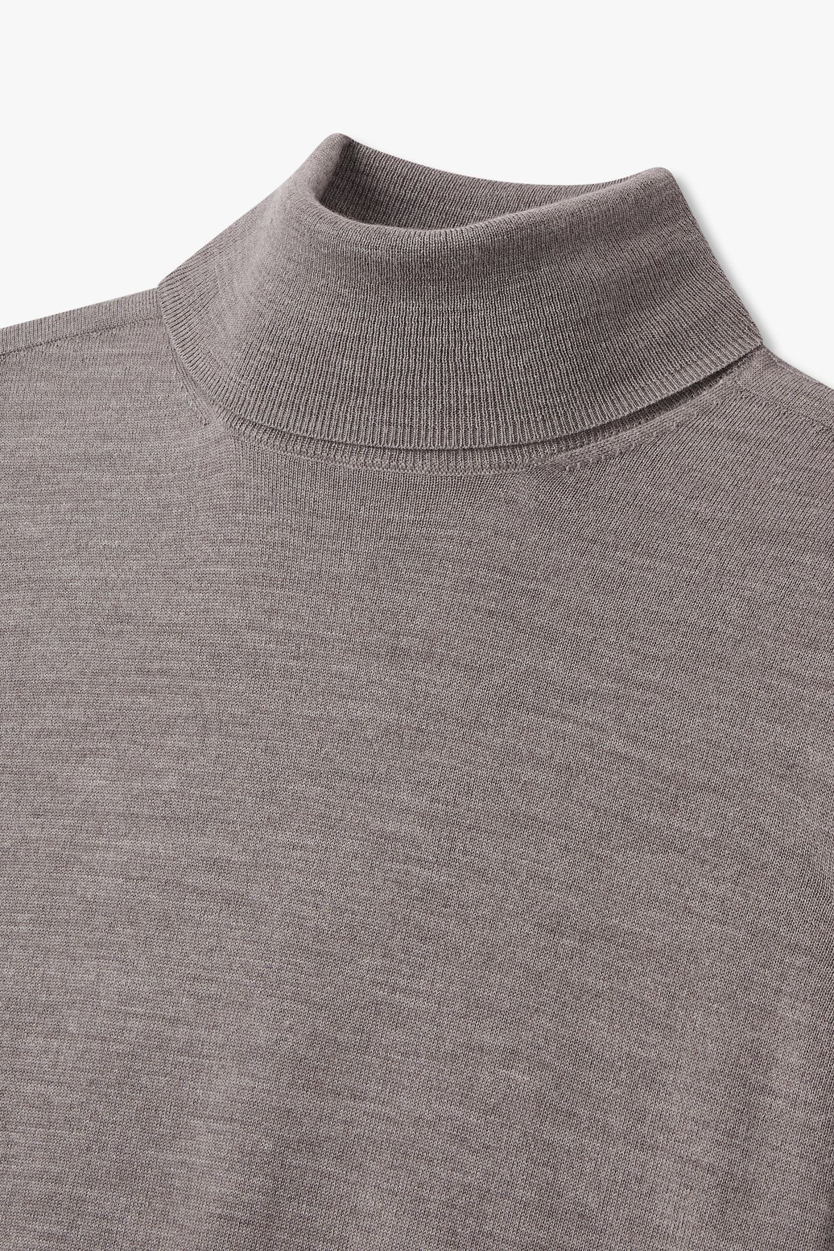 아르마니 익스체인지(ARMANI EXCHANGE) 남성 롱 슬리브 터틀넥 니트 풀오버_멜란지 브라운 A415332001