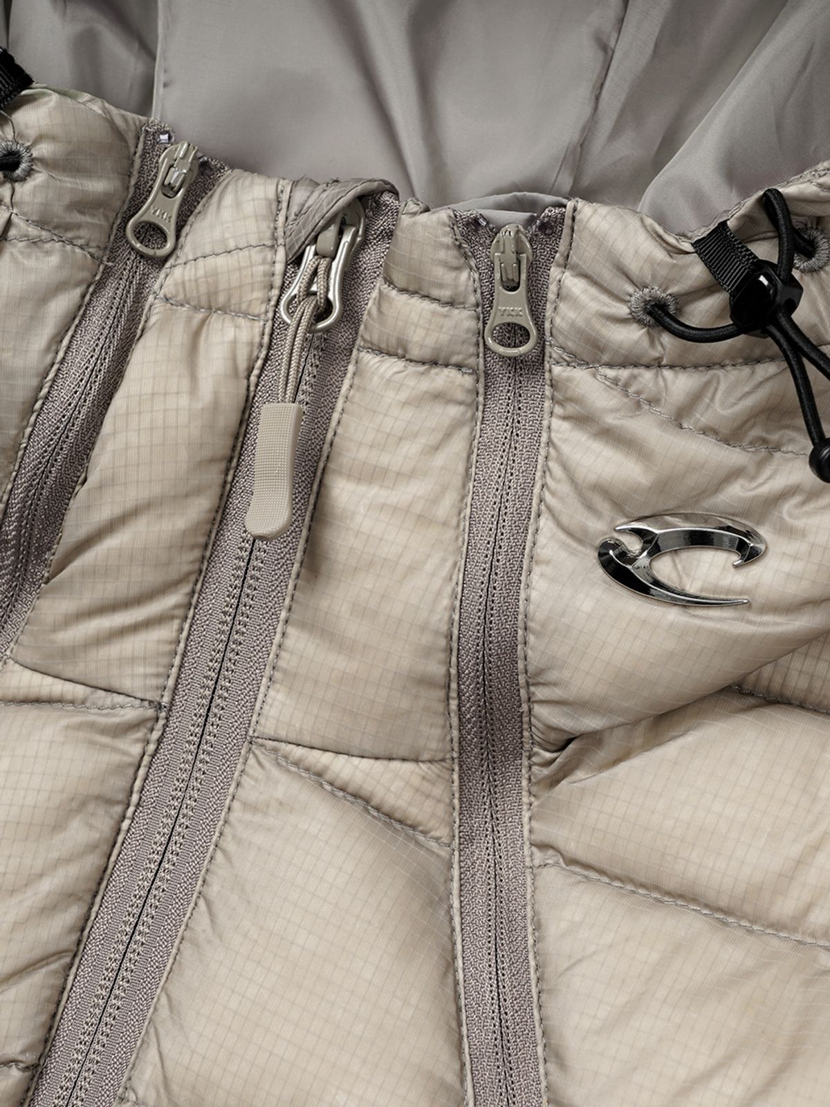 르렌느(LERENNE) Light Duck Down Hood Padding - Beige