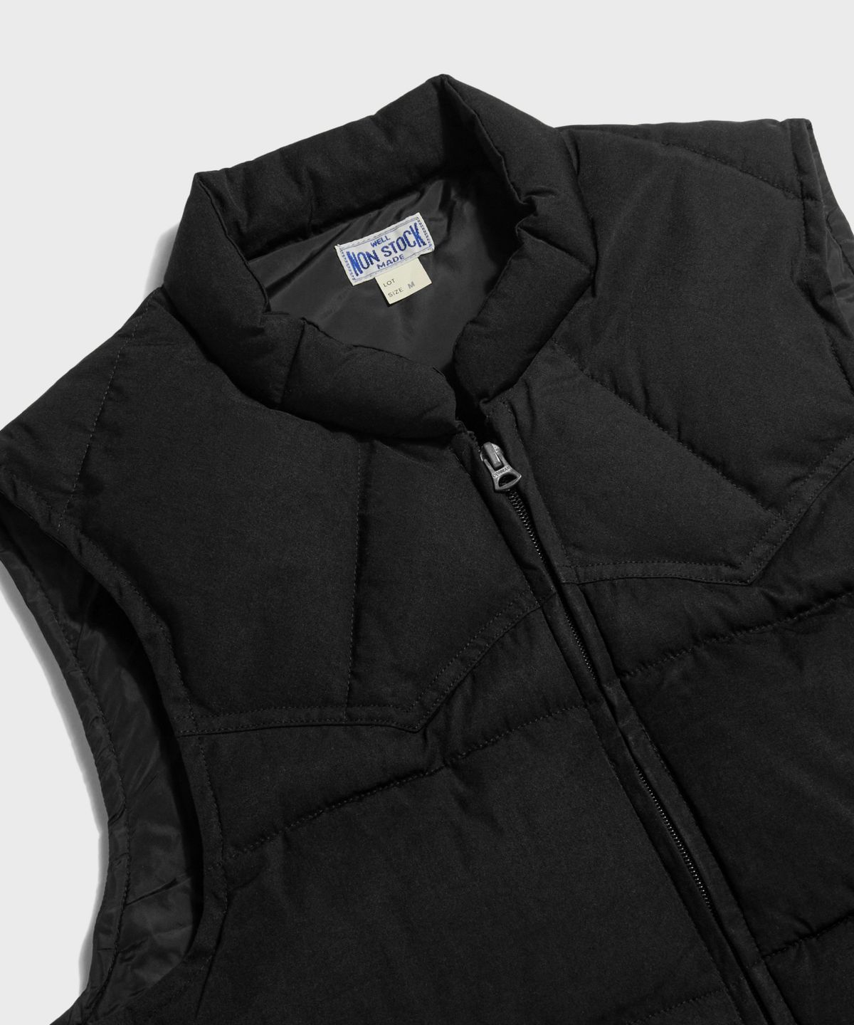 브론슨(BRONSON) Wind Break Quilting Vest Black