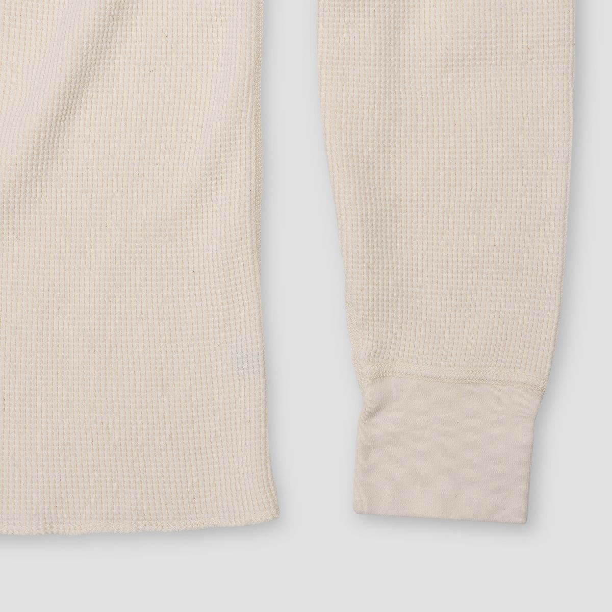 소프트굿즈(SOFT GOODS MFG) 써멀 롱슬리브 티셔츠, 내추럴