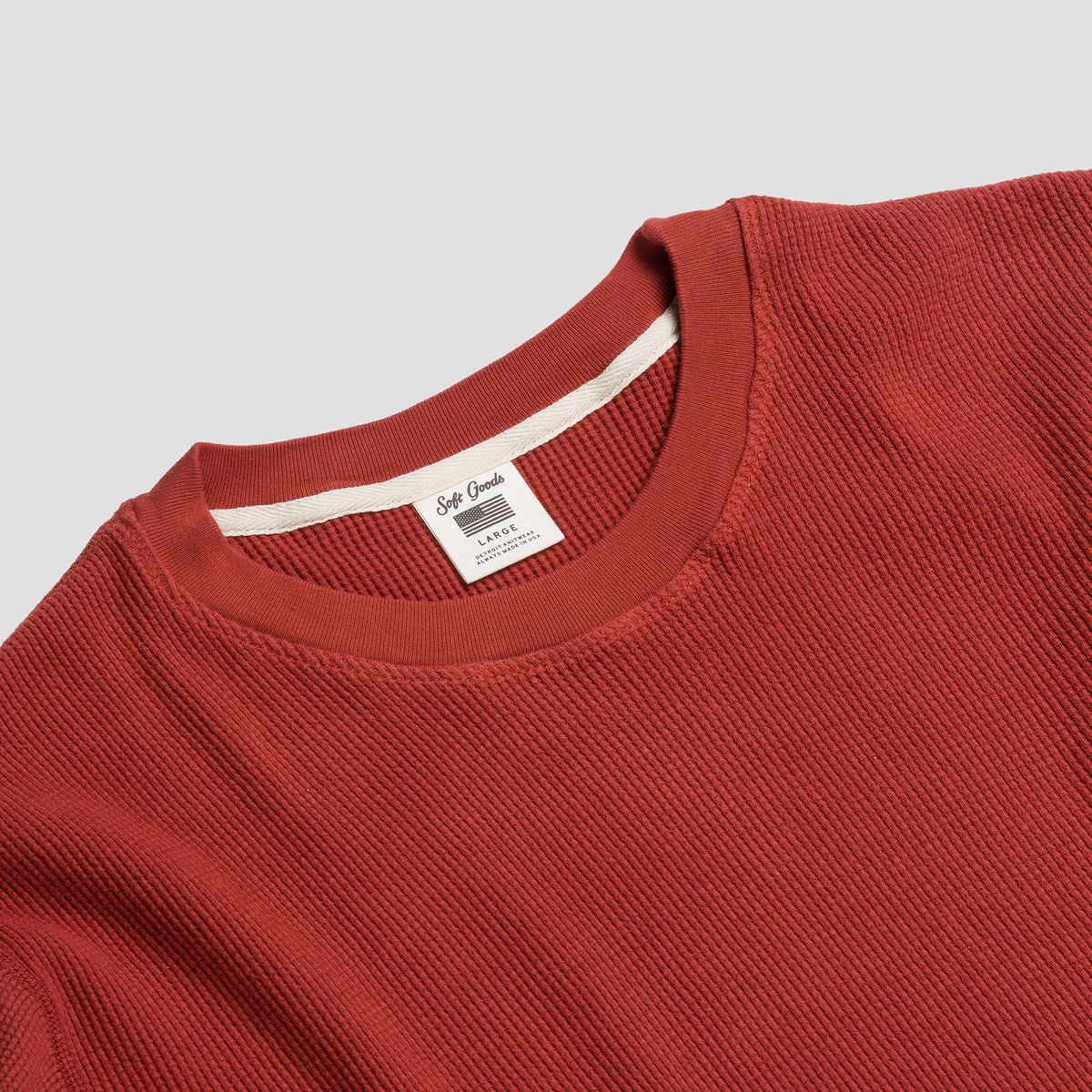 소프트굿즈(SOFT GOODS MFG) 써멀 롱슬리브 티셔츠, 카이엔