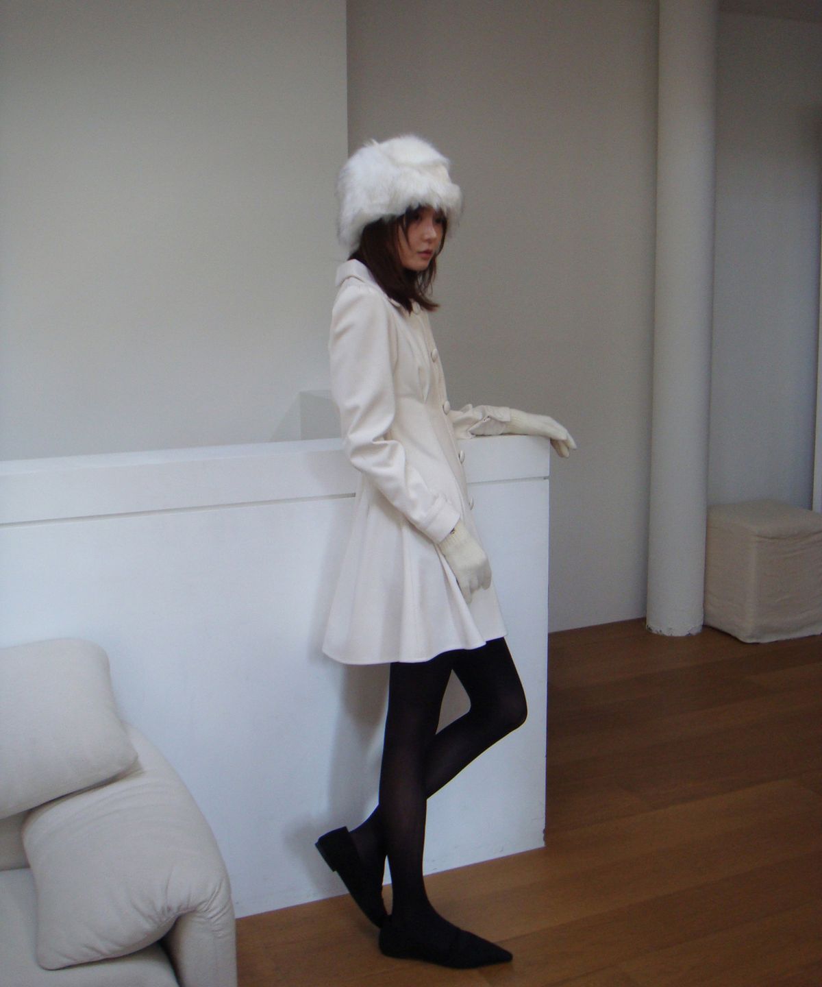 리올그(REORG) COC DOUBLE DART COLLAR MINI OPS IVORY