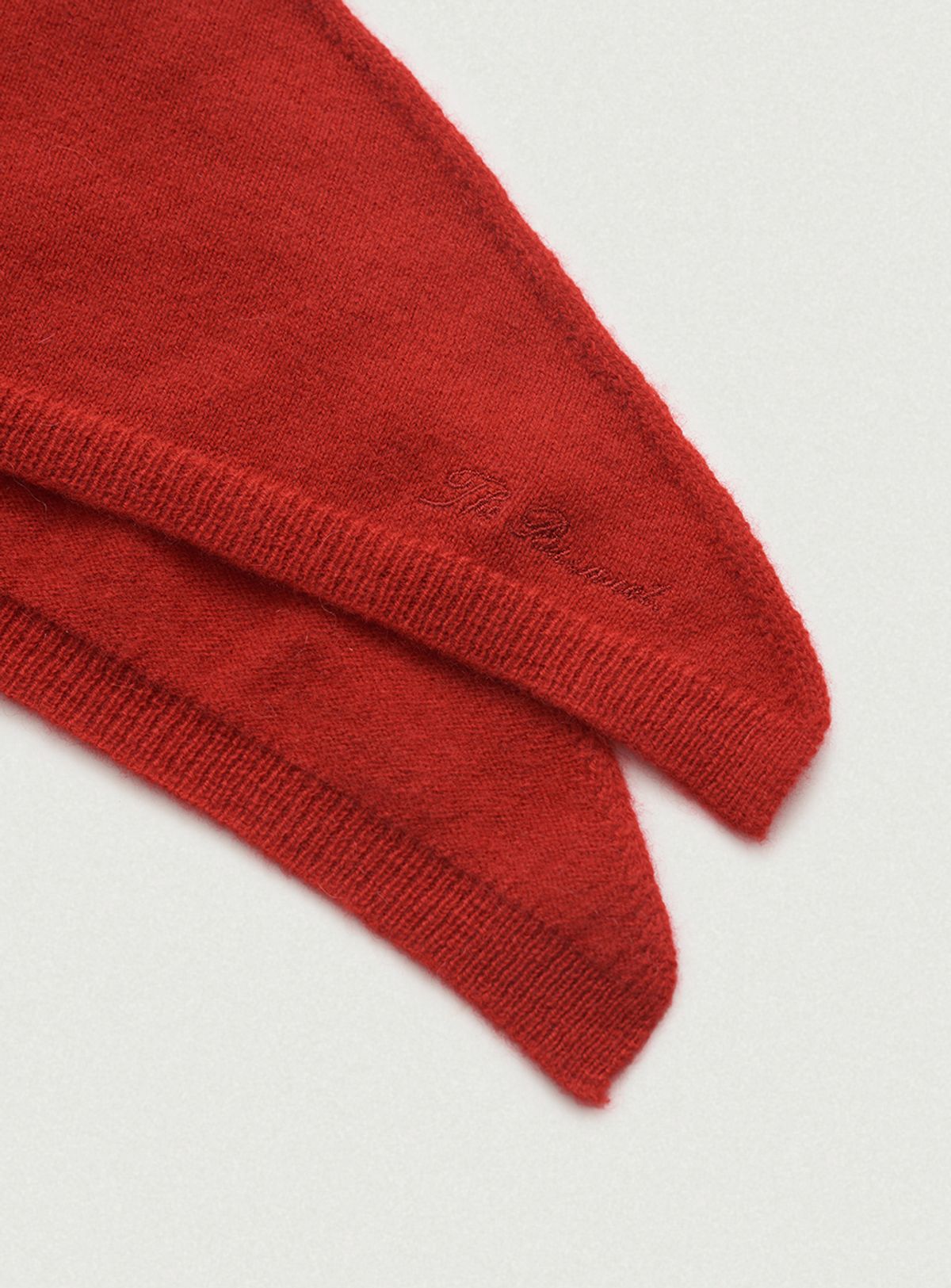 더바넷(THEBARNNET) Plain Cashmere Knit Scarf_Red