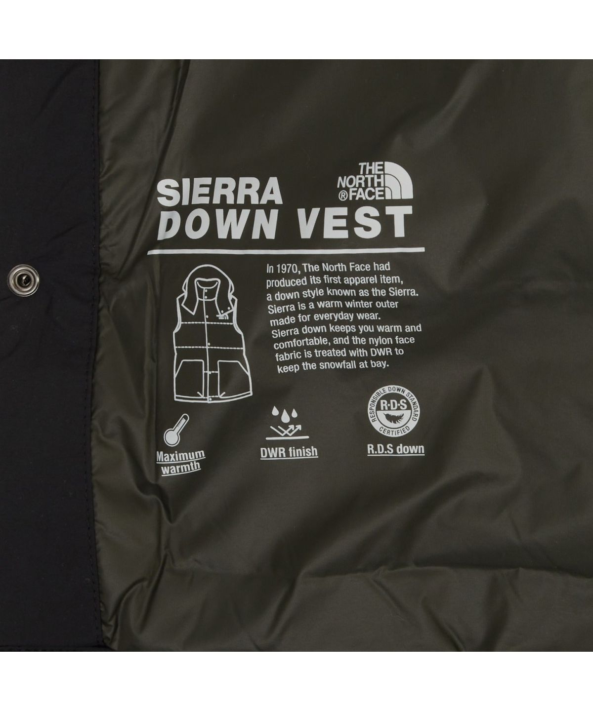 노스페이스(THE NORTH FACE) NV1DR60A 시에라 다운 베스트 (RDS) BLACK