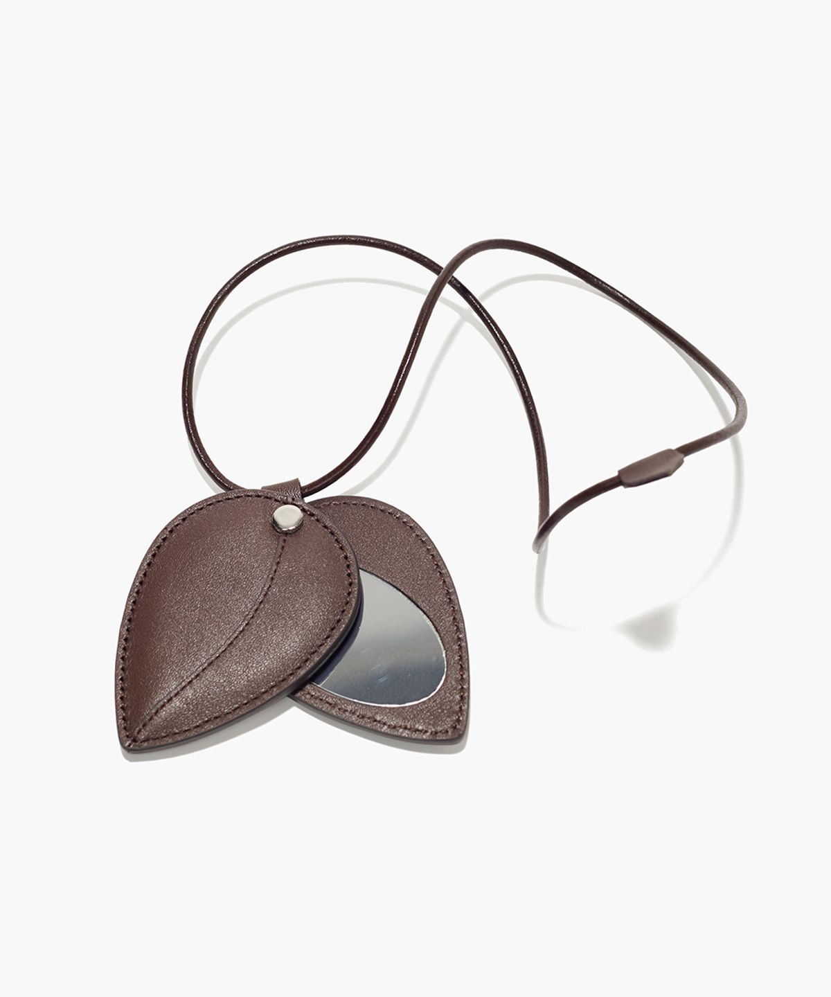 플로르(FLOR) 리프 미러 키링 Leaf Mirror Keyring Brown