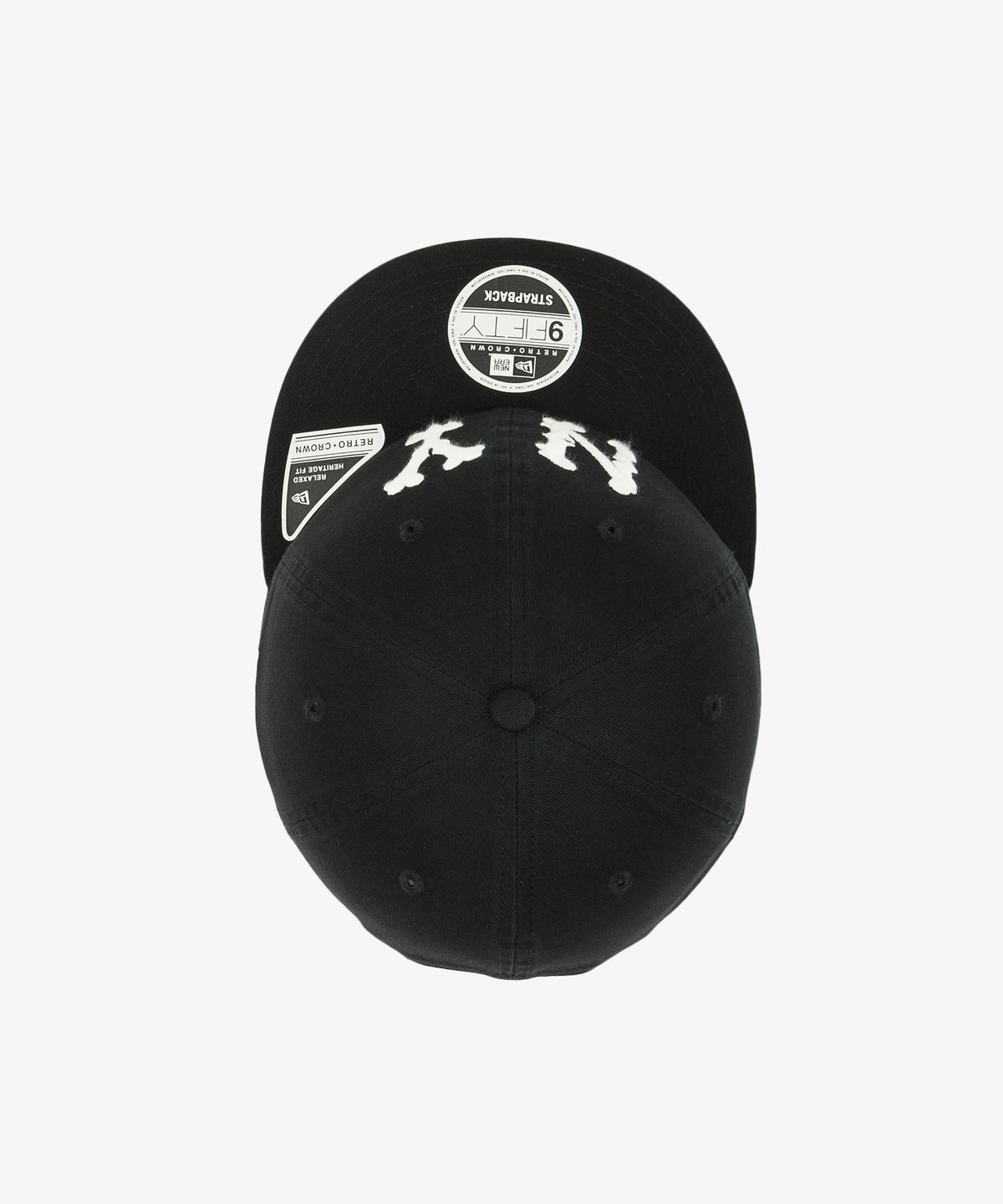 뉴에라(NEW ERA) MLB 쿠퍼스타운 뉴욕 양키스 하이랜더스 레트로 크라운 스트랩백 블랙