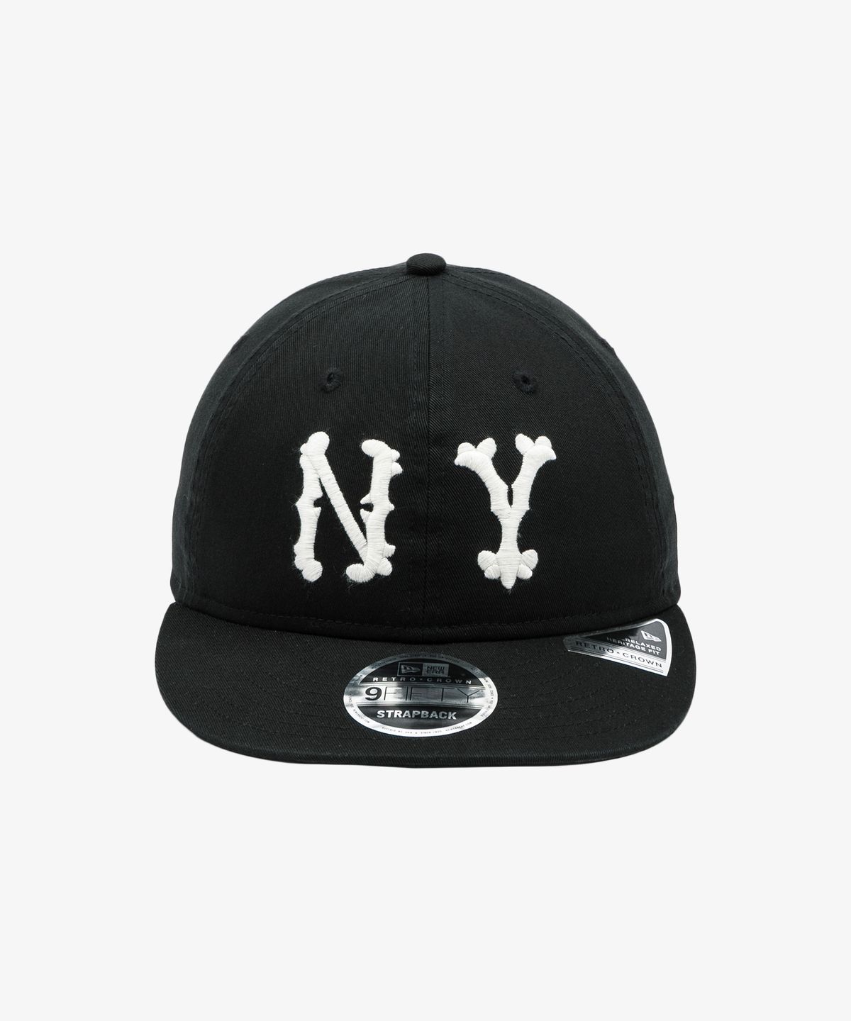 뉴에라(NEW ERA) MLB 쿠퍼스타운 뉴욕 양키스 하이랜더스 레트로 크라운 스트랩백 블랙