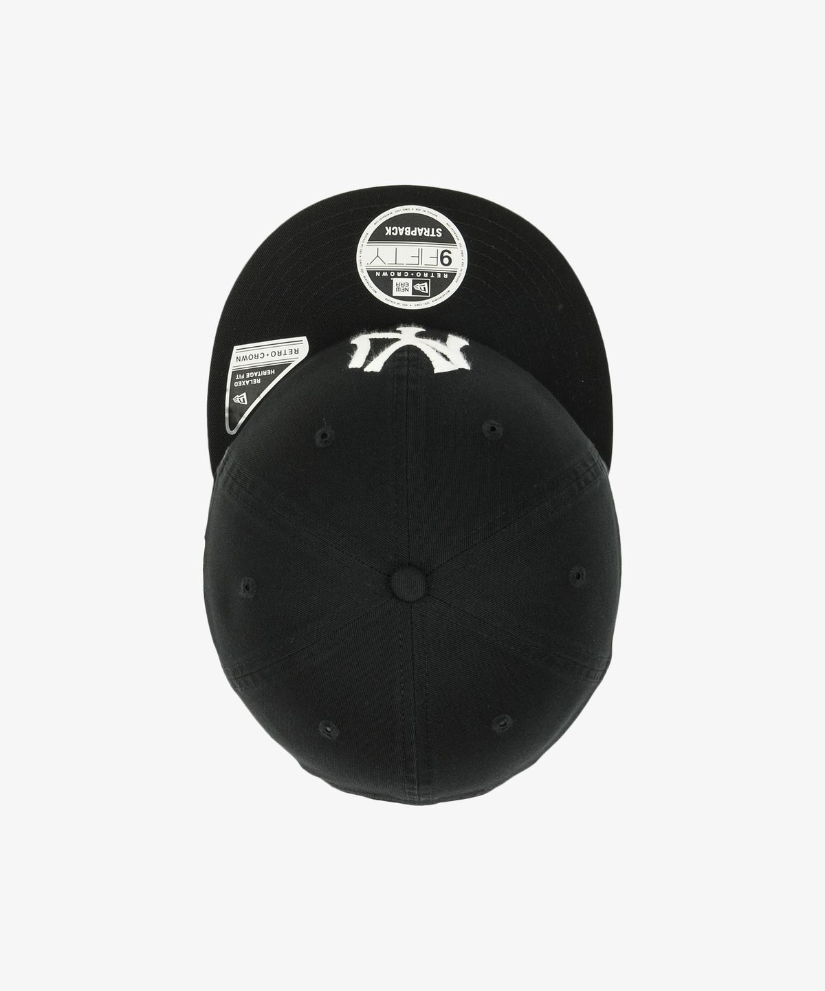뉴에라(NEW ERA) MLB 쿠퍼스타운 뉴욕 양키스 레트로 크라운 스트랩백 블랙