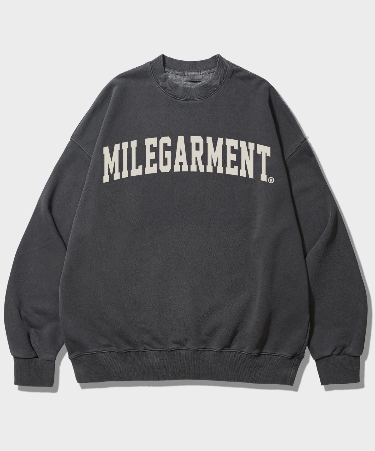 더마일(THEMILE) MILE GARMENTS SWEAT MTM_PIGMENT D.GRAY