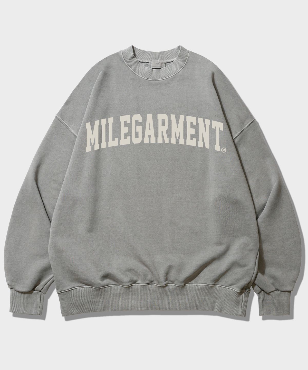 더마일(THEMILE) MILE GARMENTS SWEAT MTM_PIGMENT GRAY
