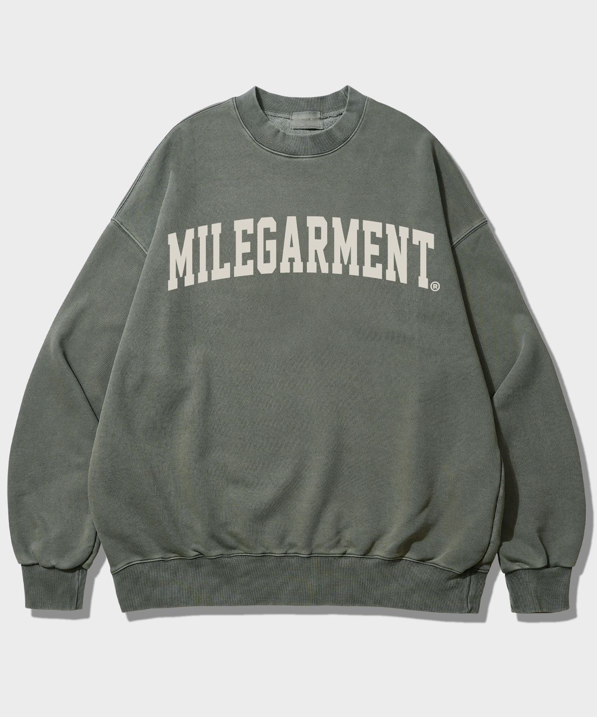 더마일(THEMILE) MILE GARMENTS SWEAT MTM_PIGMENT KHAKI