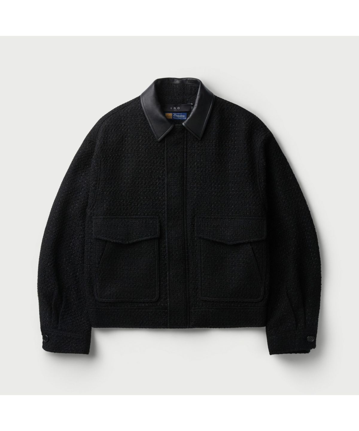 이로(IRO) Mysrere 트위드 카라 자켓 IQJAW25704BKX