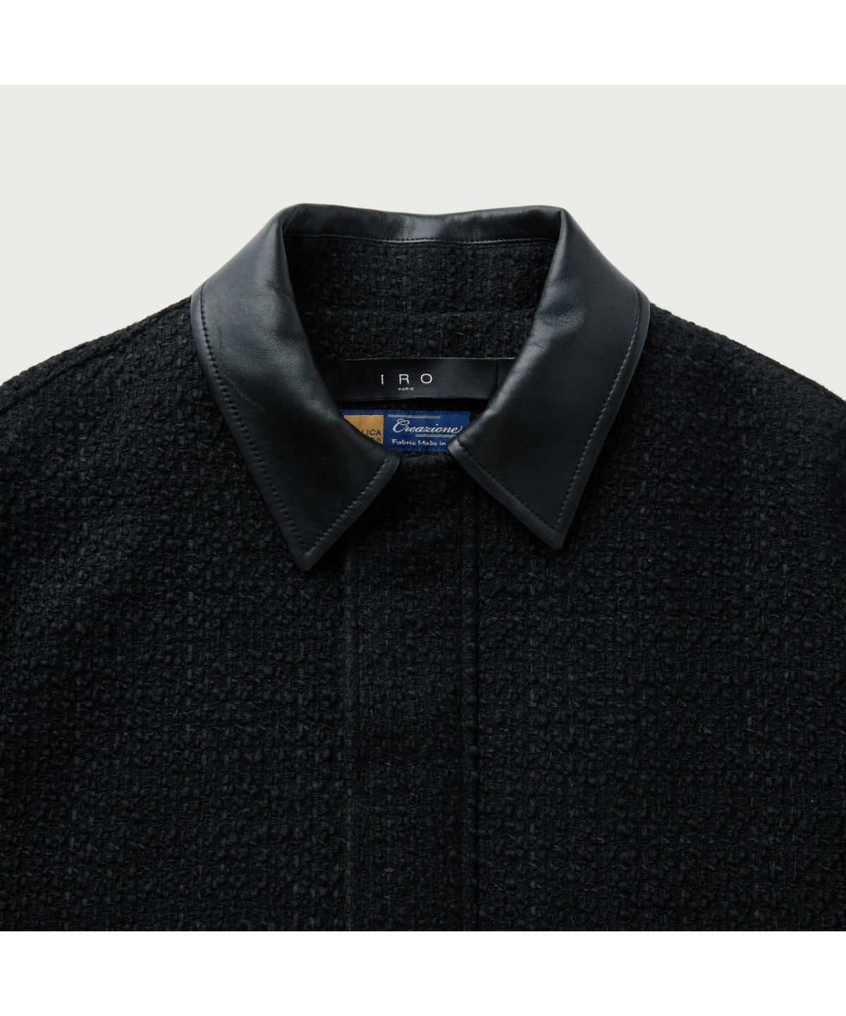 이로(IRO) Mysrere 트위드 카라 자켓 IQJAW25704BKX