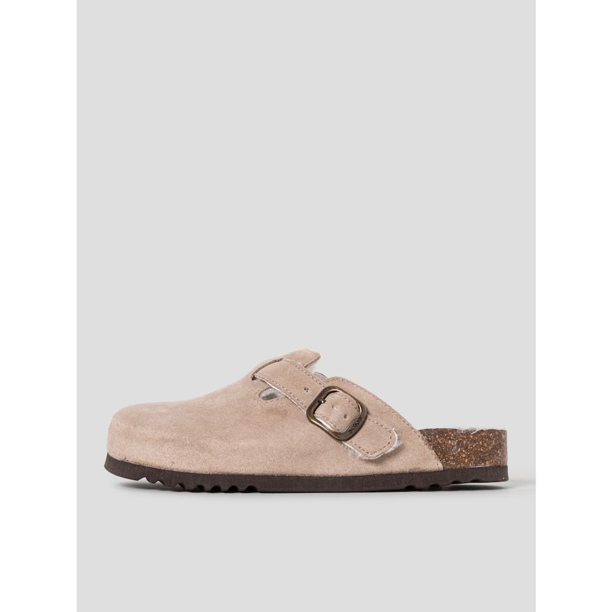 숄(SCHOLL) (WOMEN) 스웨이드 퍼 크로그  옐로이시 브라운 (HH59K2C86B)