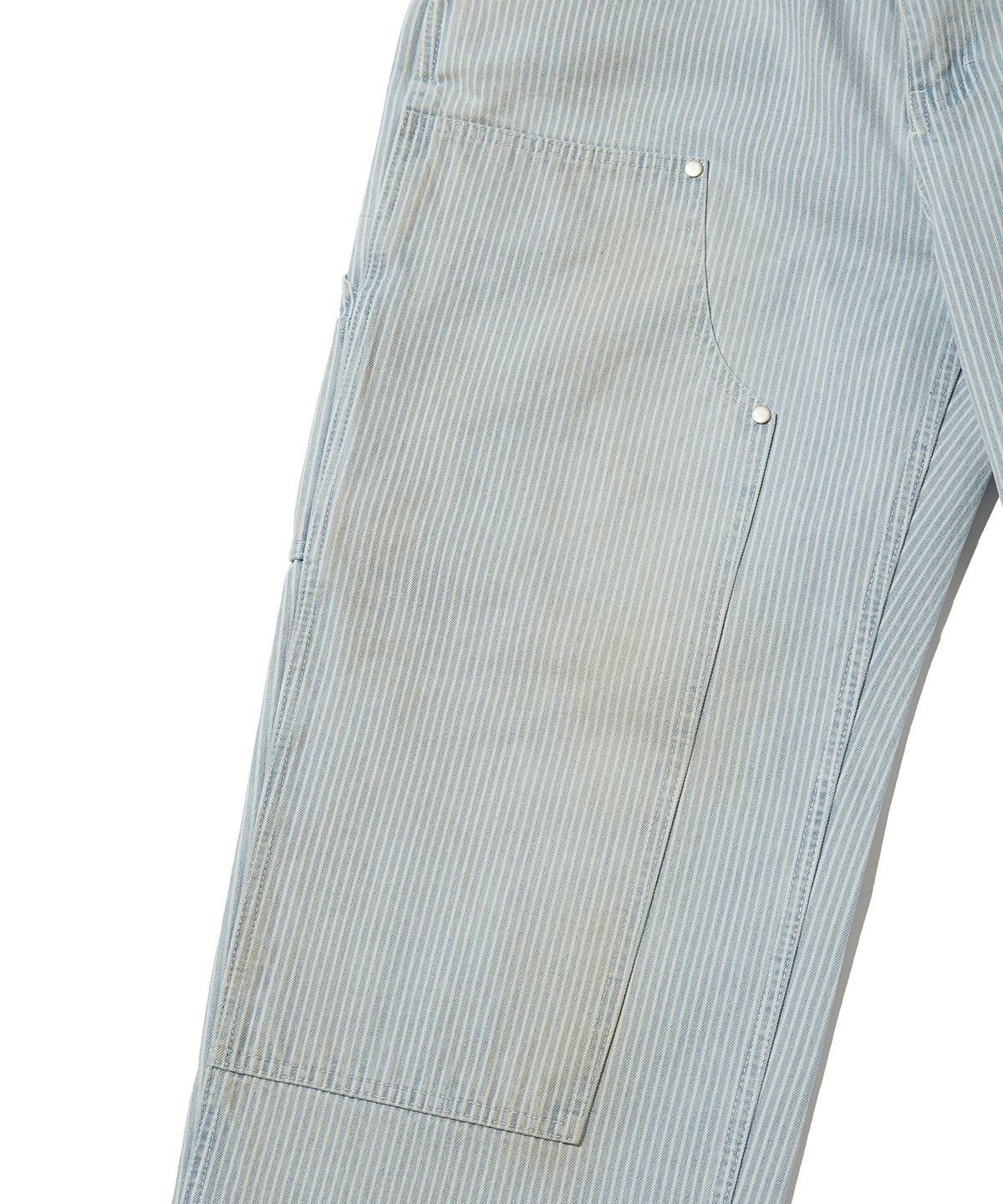 스웨이드(SUADE) STRIPE DOUBLE KNEE DENIM [BLUE]