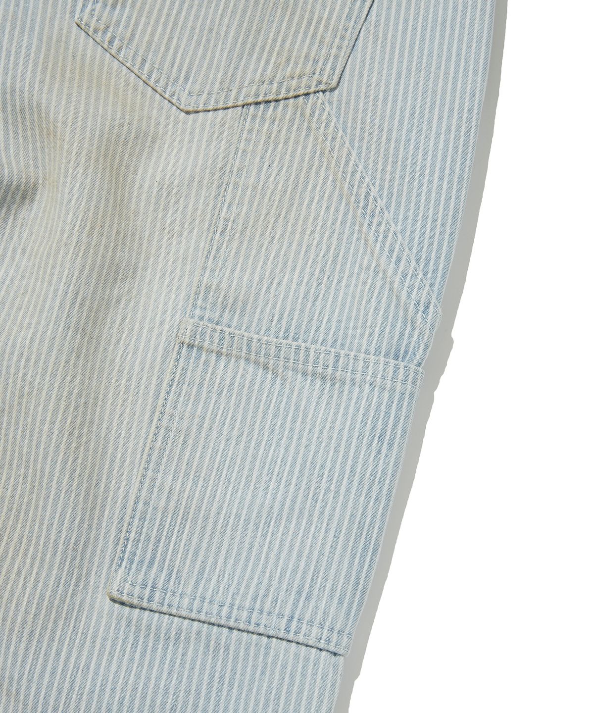 스웨이드(SUADE) STRIPE DOUBLE KNEE DENIM [BLUE]