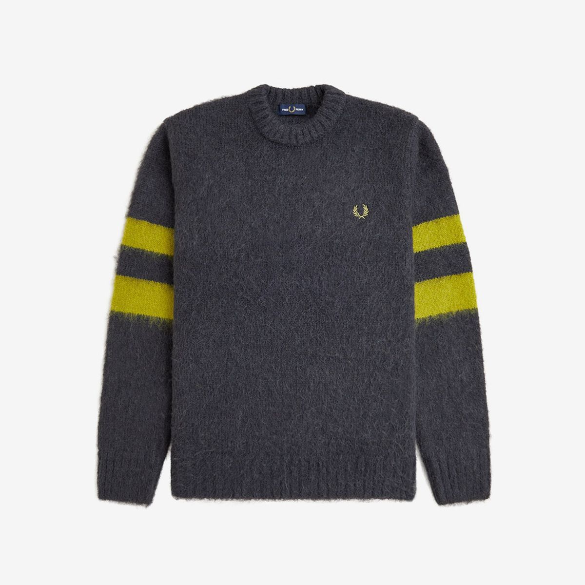 프레드페리(FRED PERRY) [Sharp] 청키 팁 슬리브 니트 - 앵커 그레이 AFPM2531551-297