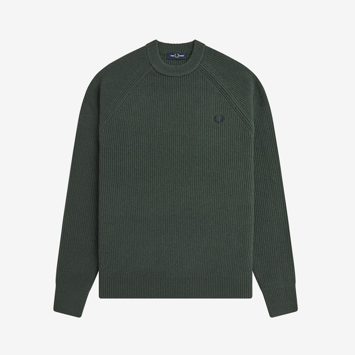 프레드페리(FRED PERRY) [Sharp] 램스울 래글런 니트 - 코트 그린 AFPM2531548-X89