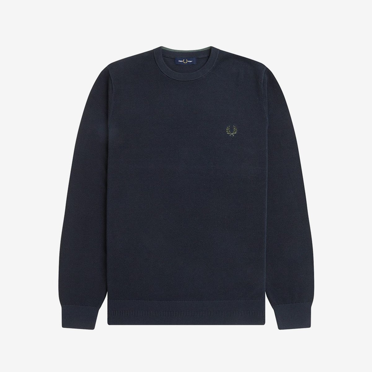 프레드페리(FRED PERRY) [Sharp] 피케 스티치 니트 - 네이비 AFPM2531309-608