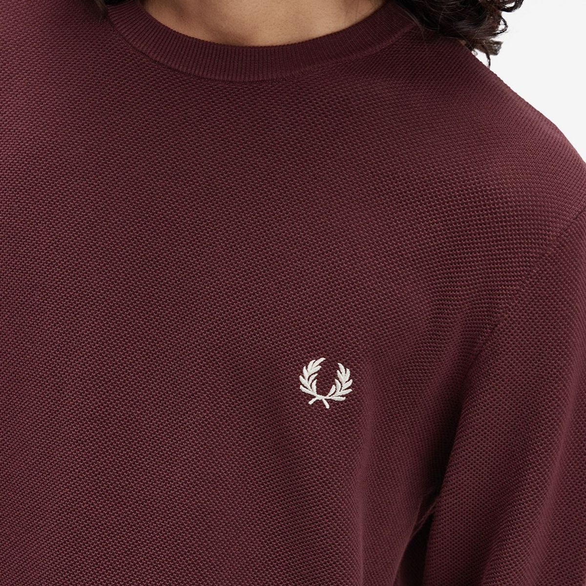 프레드페리(FRED PERRY) [Sharp] 피케 스티치 니트 - 옥스블러드 AFPM2531309-597