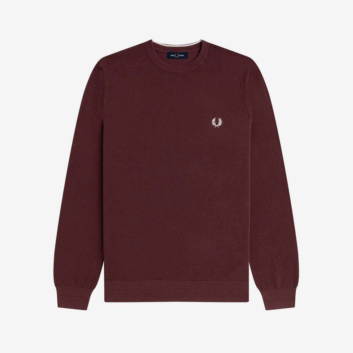 프레드페리(FRED PERRY) [Sharp] 피케 스티치 니트 - 옥스블러드 AFPM2531309-597
