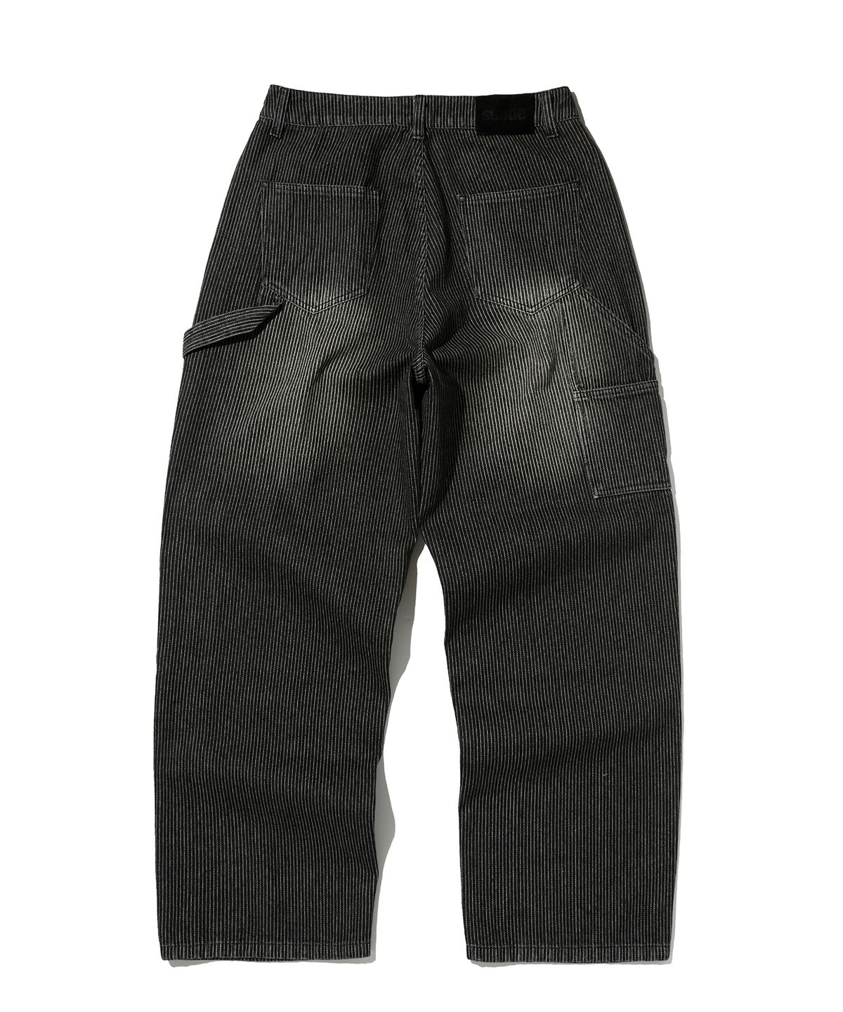 스웨이드(SUADE) STRIPE DOUBLE KNEE DENIM [BLACK]