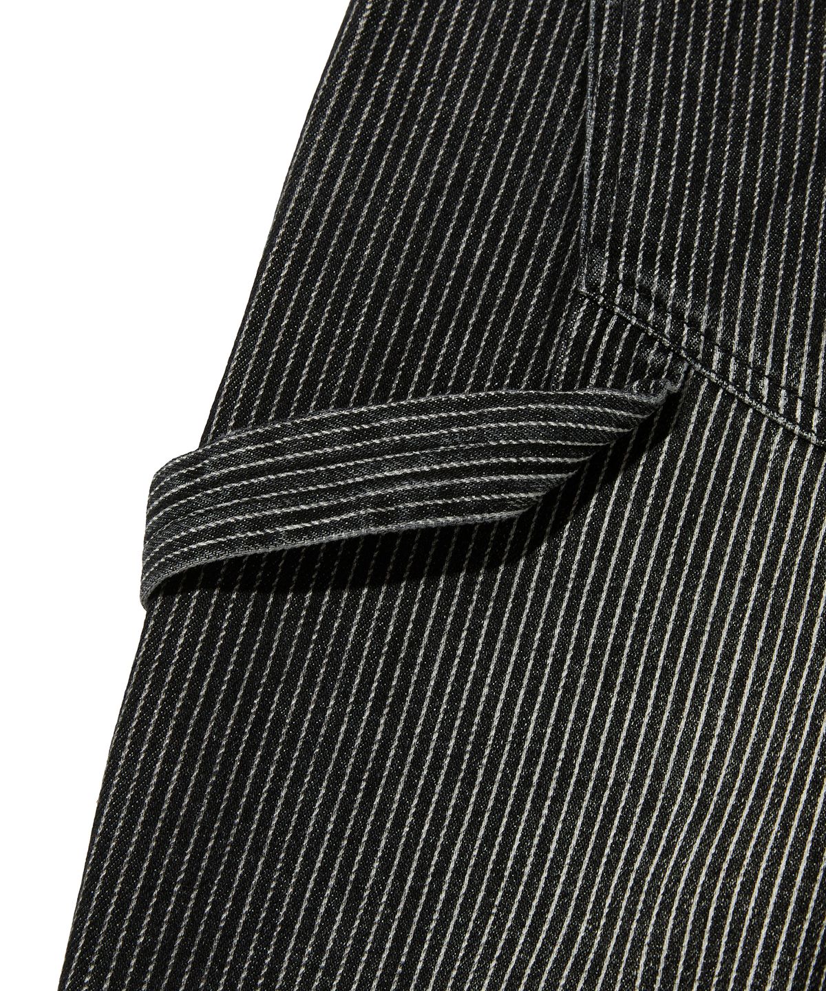 스웨이드(SUADE) STRIPE DOUBLE KNEE DENIM [BLACK]