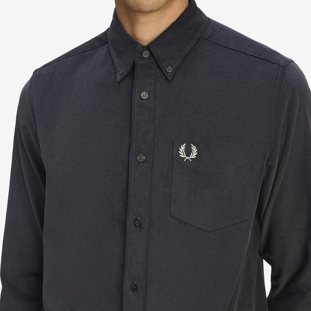 프레드페리(FRED PERRY) [Sharp] 니들 코듀로이 셔츠 - 앵커 그레이 AFPM2531737-297