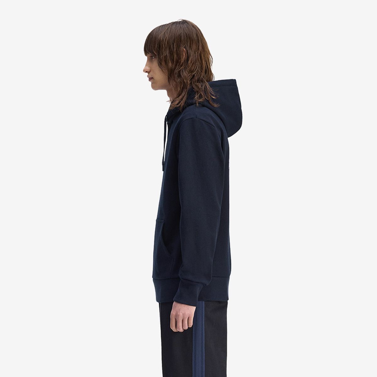 프레드페리(FRED PERRY) [Sport] 모노그램 후드 스웻셔츠 - 네이비 AFPM2531758-795