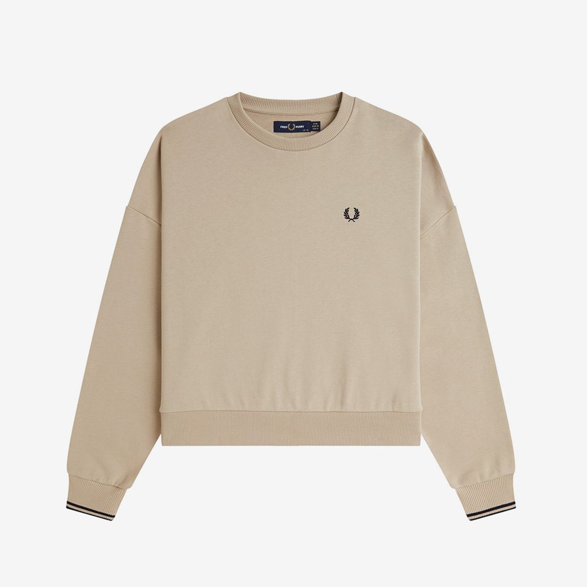 프레드페리(FRED PERRY) [Womens] 팁 스웻셔츠 - 웜 오트 AFPF2531148-Z19
