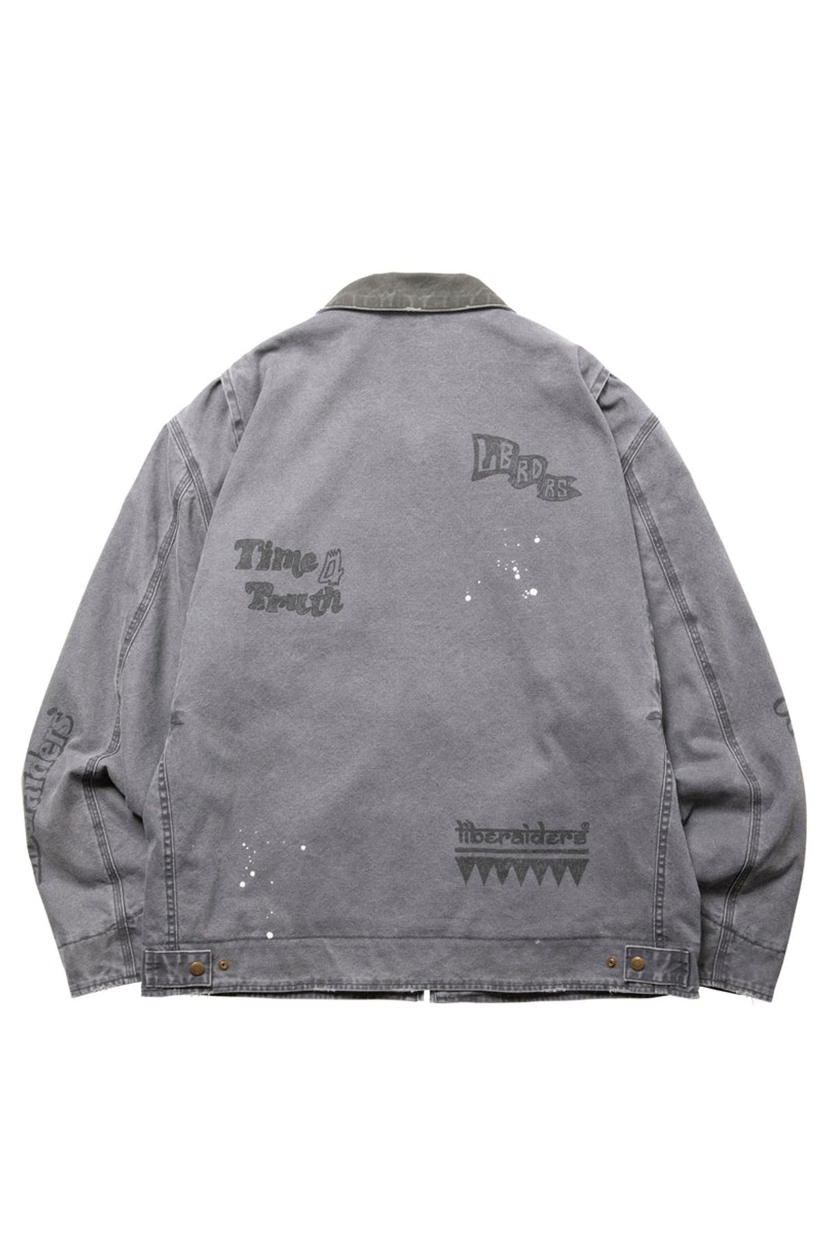 찬스클로딩(CHANCE CLOTHING) GARMENT DYED WORK JACKET - BLACK