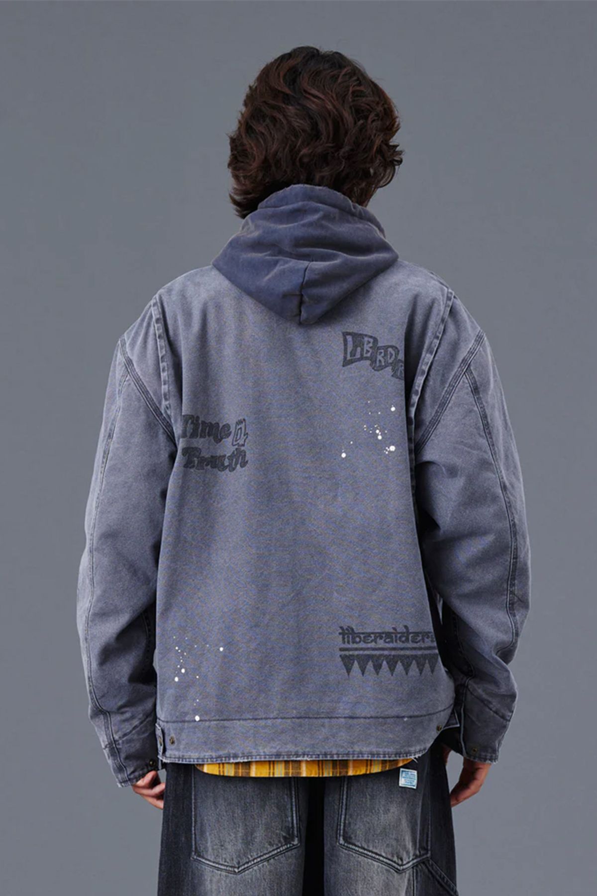 찬스클로딩(CHANCE CLOTHING) GARMENT DYED WORK JACKET - BLACK
