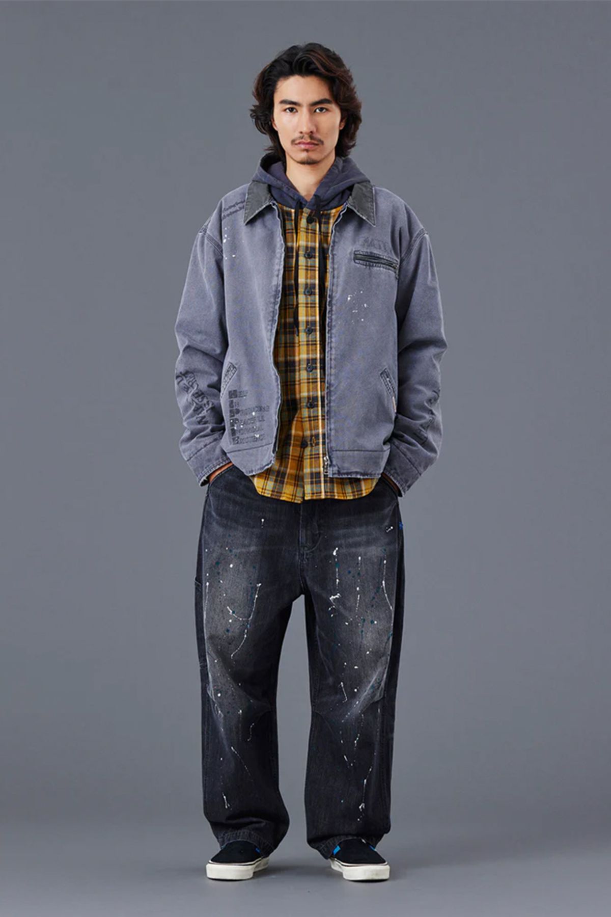 찬스클로딩(CHANCE CLOTHING) GARMENT DYED WORK JACKET - BLACK