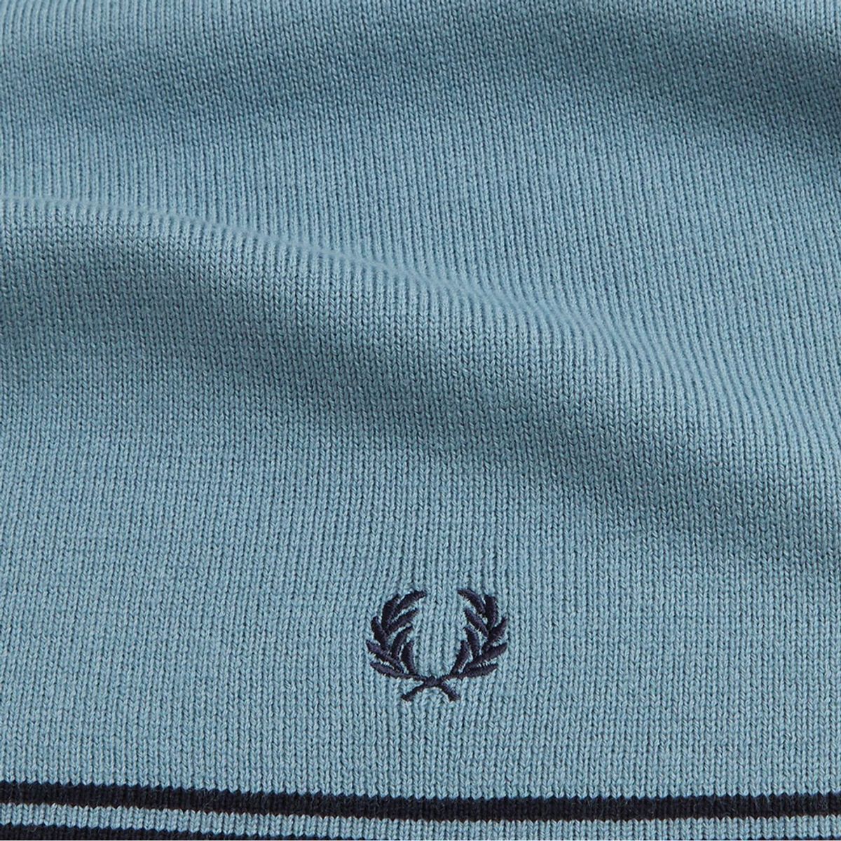 프레드페리(FRED PERRY) 트윈 팁 울 스카프 - 스톡포트 블루/네이비 CFPU2539152-Z56
