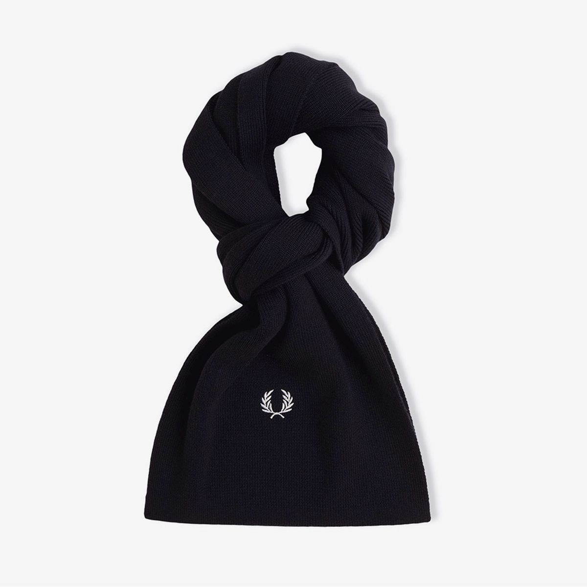 프레드페리(FRED PERRY) 클래식 울 스카프 - 네이비/스노우화이트 CFPU2538140-T05