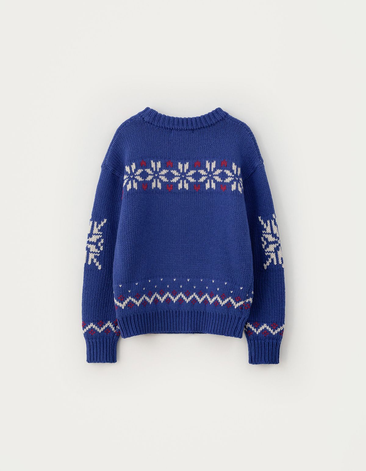 썸웨어버터(SOMEWHEREBUTTER) Penguin Wool Sweater - Cobalt Blue
