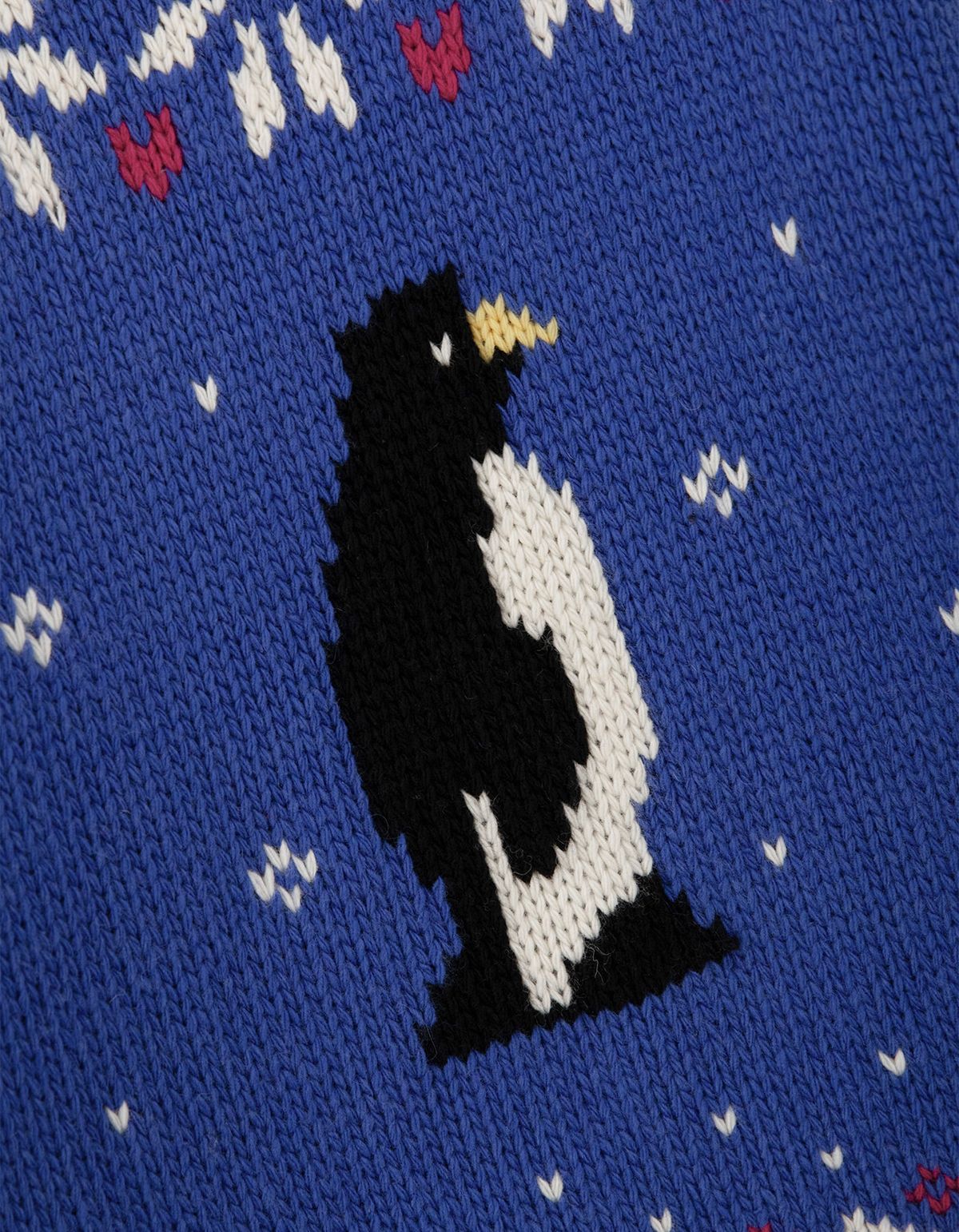 썸웨어버터(SOMEWHEREBUTTER) Penguin Wool Sweater - Cobalt Blue