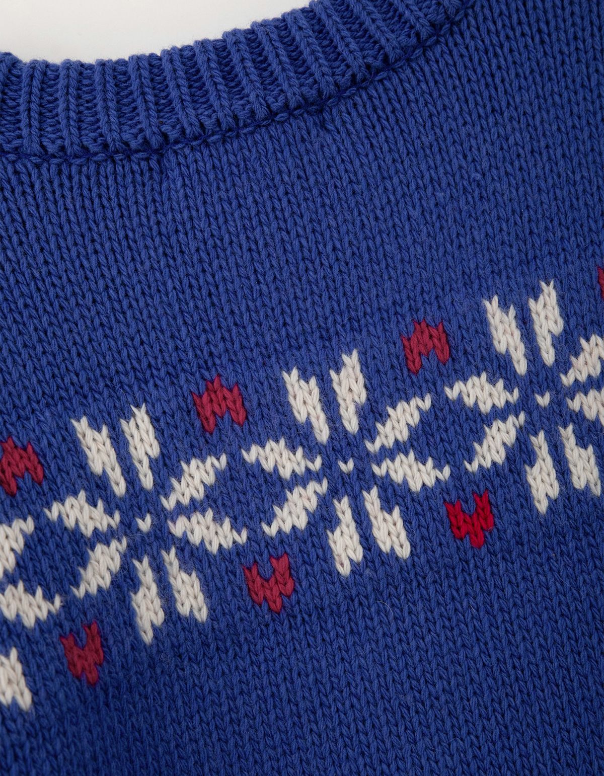 썸웨어버터(SOMEWHEREBUTTER) Penguin Wool Sweater - Cobalt Blue