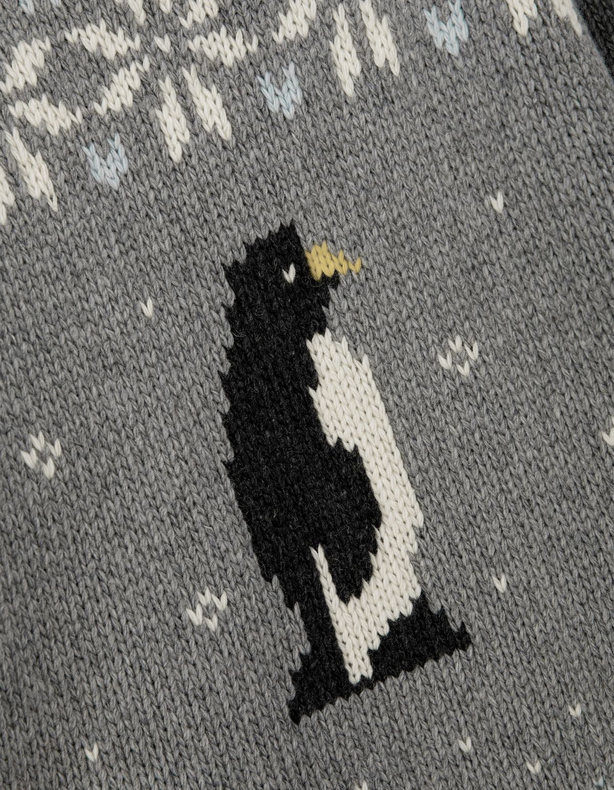 썸웨어버터(SOMEWHEREBUTTER) Penguin Wool Sweater - Grey