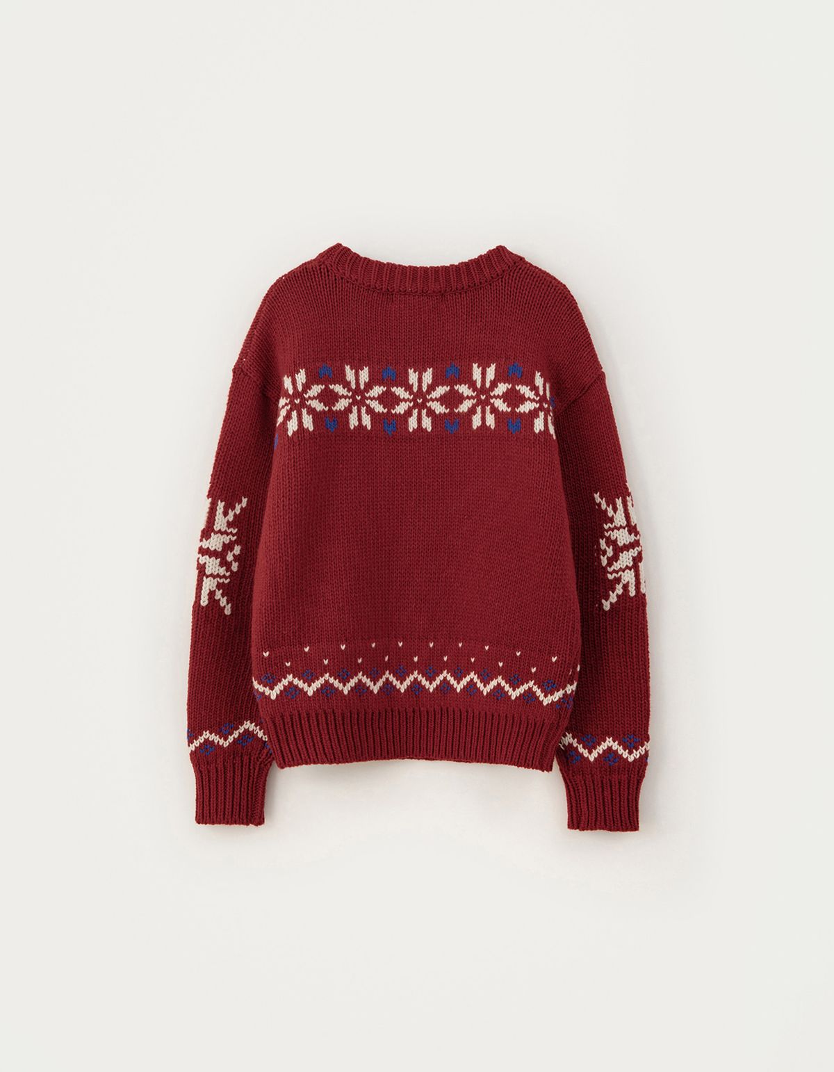 썸웨어버터(SOMEWHEREBUTTER) Penguin Wool Sweater - Red