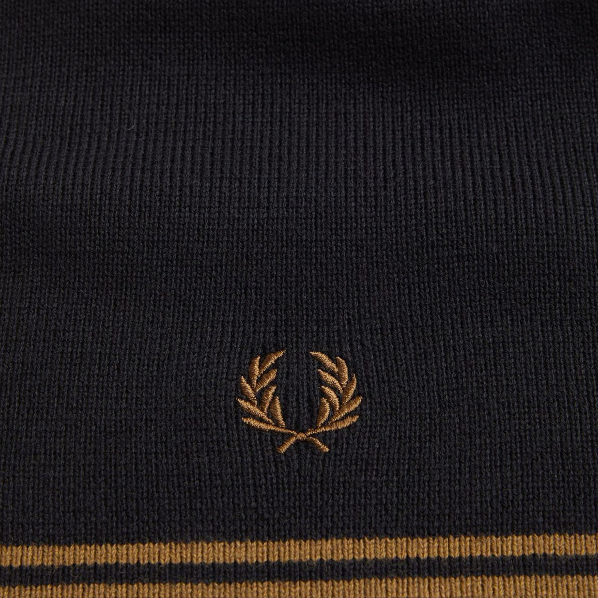 프레드페리(FRED PERRY) 트윈 팁 울 스카프 - 블랙/쉐이디드 스톤 CFPU2539152-S77