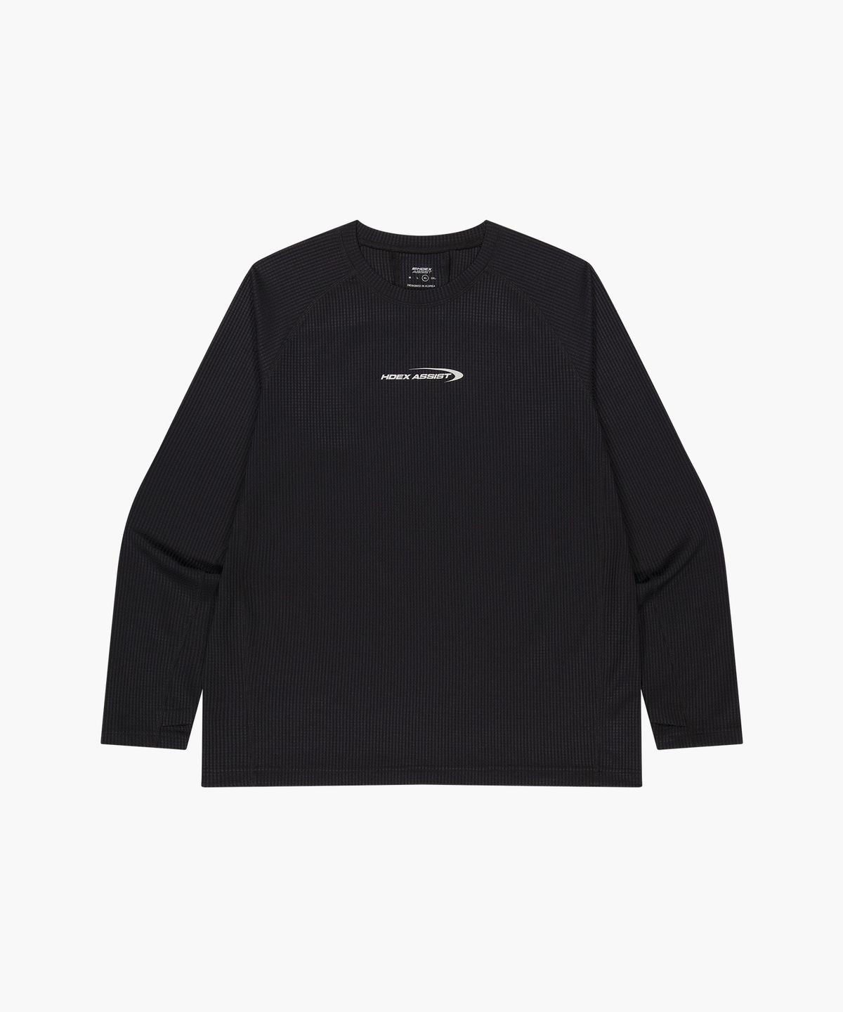 에이치덱스(HDEX) 어시스트 와플 퍼포먼스 롱 슬리브 (Black)