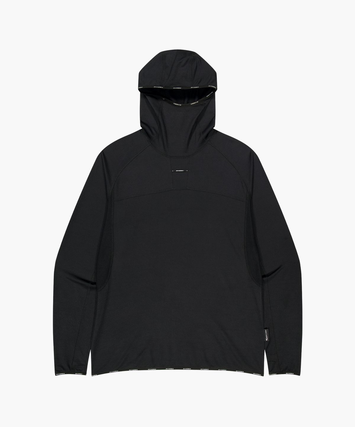 에이치덱스(HDEX) 어시스트 와플 퍼포먼스 후디 롱 슬리브 (Black)