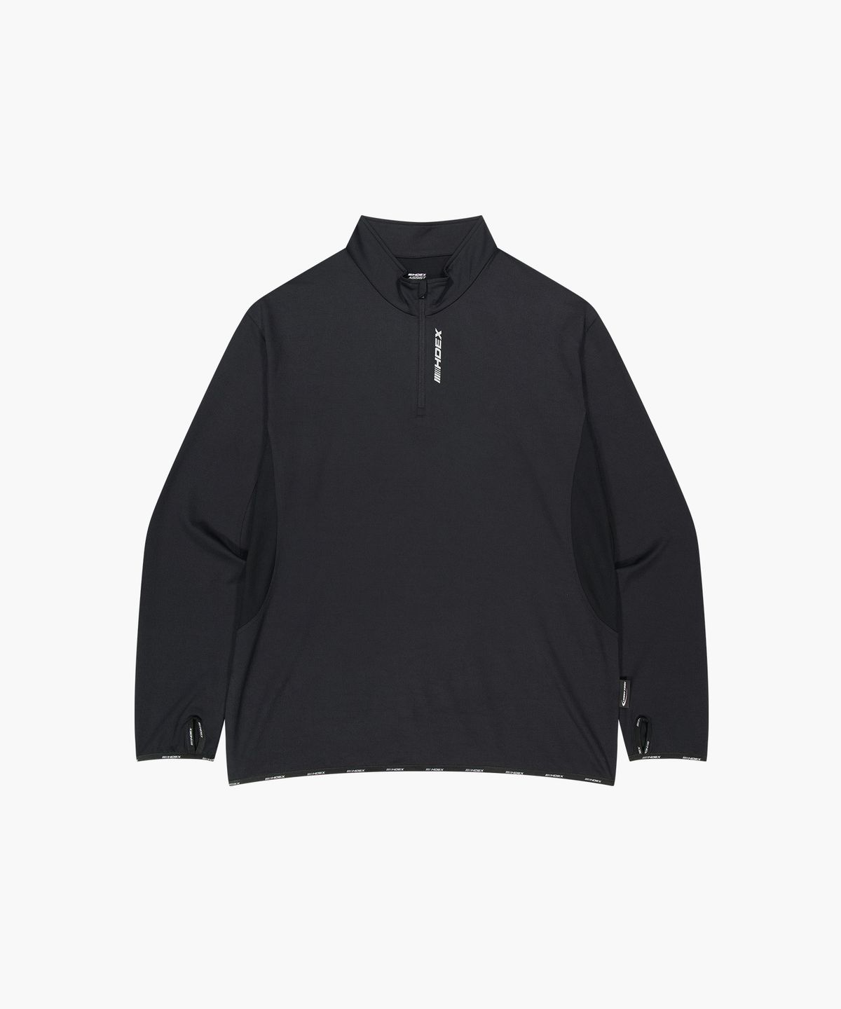에이치덱스(HDEX) 어시스트 와플 퍼포먼스 하프 집업 (Black)