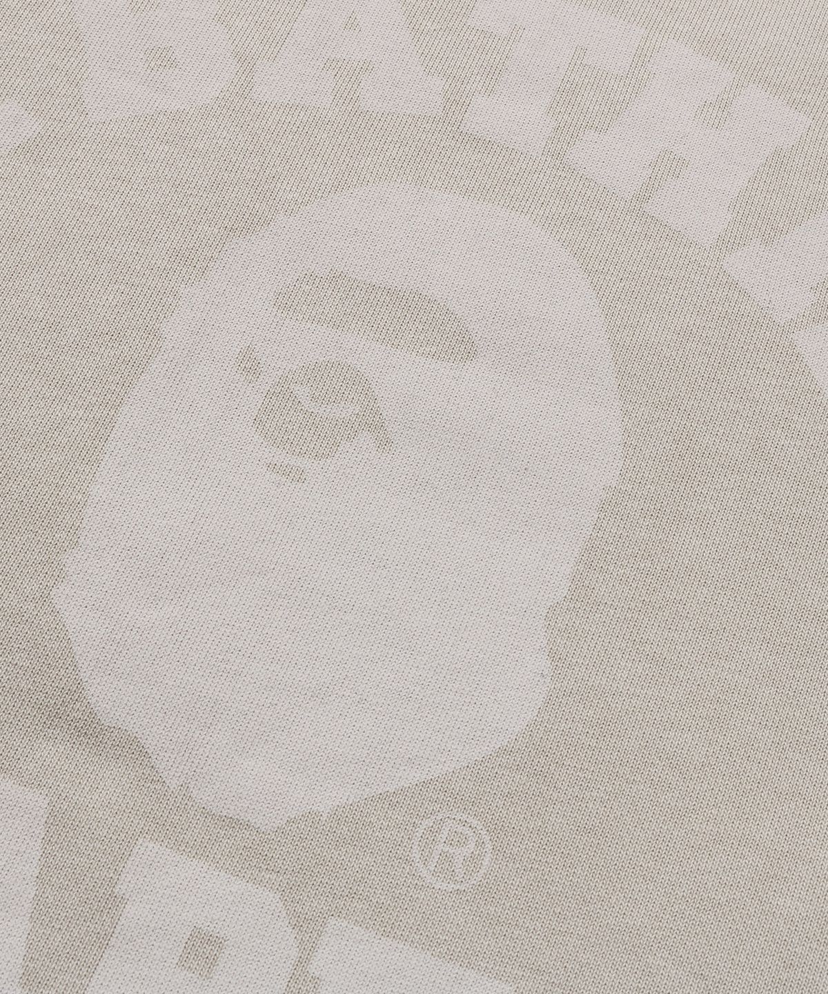 베이프(BAPE) 가먼트 다이 콜리지 풀오버 후드(M) BEIGE