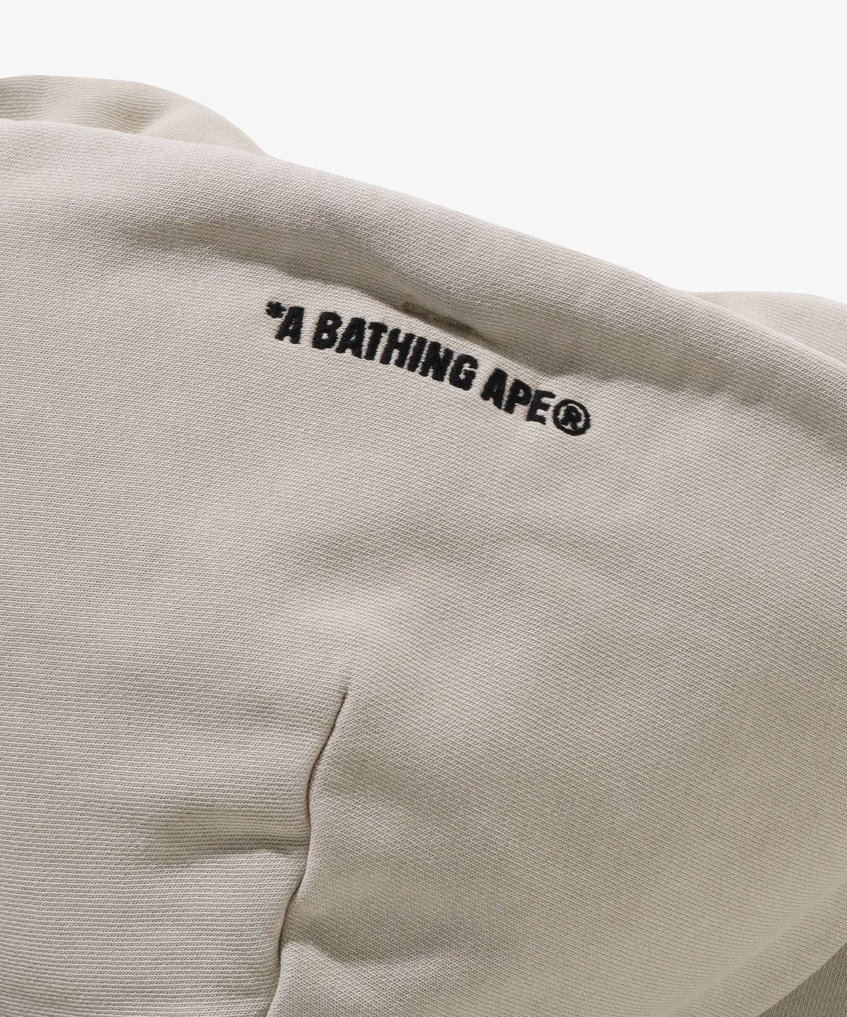 베이프(BAPE) 가먼트 다이 콜리지 풀오버 후드(M) BEIGE