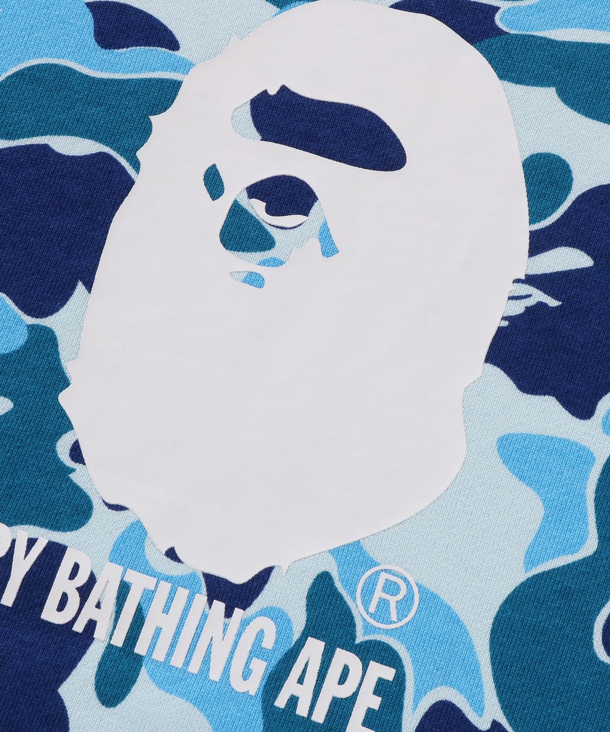 베이프(BAPE) ABC 카모 BY BATHING APE 풀오버 후드(M) BLUE