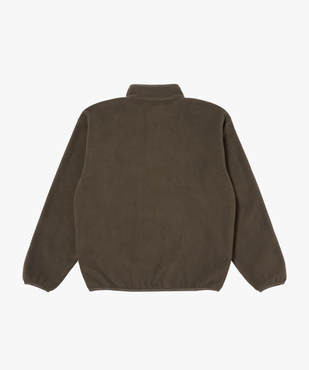 골스튜디오(GOALSTUDIO) ESSENTIAL MICROFLEECE QUARTER ZIP-UP TEE-DARK BROWN